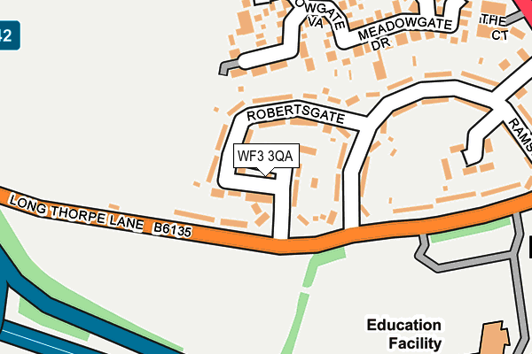WF3 3QA map - OS OpenMap – Local (Ordnance Survey) WF3 3QA map - OS OpenMap – Local (Ordnance Survey)
