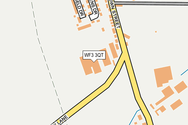 WF3 3QT map - OS OpenMap – Local (Ordnance Survey) WF3 3QT map - OS OpenMap – Local (Ordnance Survey)