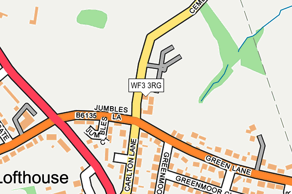 WF3 3RG map - OS OpenMap – Local (Ordnance Survey) WF3 3RG map - OS OpenMap – Local (Ordnance Survey)