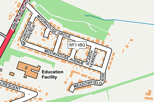 WF3 4BQ map - OS OpenMap – Local (Ordnance Survey) WF3 4BQ map - OS OpenMap – Local (Ordnance Survey)
