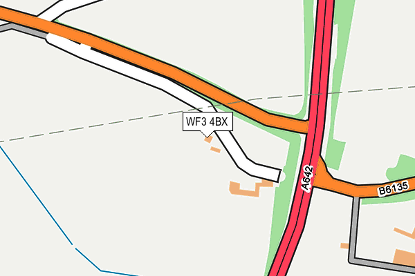 WF3 4BX map - OS OpenMap – Local (Ordnance Survey) WF3 4BX map - OS OpenMap – Local (Ordnance Survey)