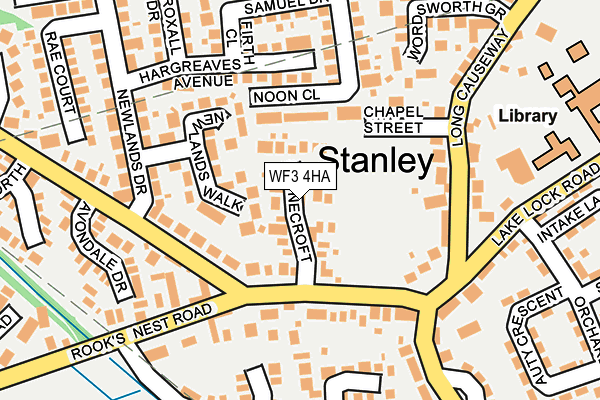 WF3 4HA map - OS OpenMap – Local (Ordnance Survey) WF3 4HA map - OS OpenMap – Local (Ordnance Survey)