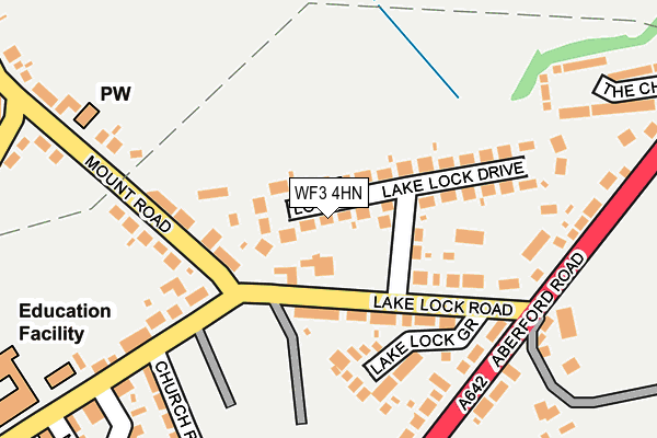 WF3 4HN map - OS OpenMap – Local (Ordnance Survey) WF3 4HN map - OS OpenMap – Local (Ordnance Survey)