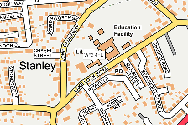 WF3 4HU map - OS OpenMap – Local (Ordnance Survey) WF3 4HU map - OS OpenMap – Local (Ordnance Survey)