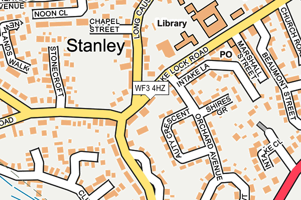 WF3 4HZ map - OS OpenMap – Local (Ordnance Survey) WF3 4HZ map - OS OpenMap – Local (Ordnance Survey)