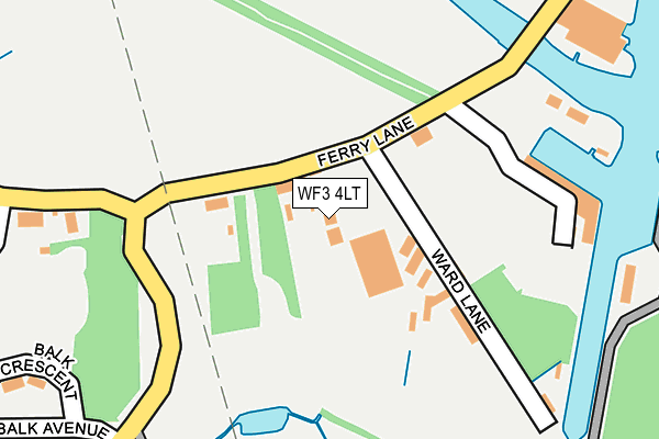 WF3 4LT map - OS OpenMap – Local (Ordnance Survey) WF3 4LT map - OS OpenMap – Local (Ordnance Survey)