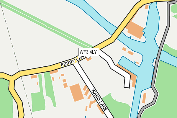 WF3 4LY map - OS OpenMap – Local (Ordnance Survey) WF3 4LY map - OS OpenMap – Local (Ordnance Survey)