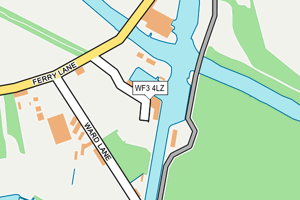 WF3 4LZ map - OS OpenMap – Local (Ordnance Survey) WF3 4LZ map - OS OpenMap – Local (Ordnance Survey)