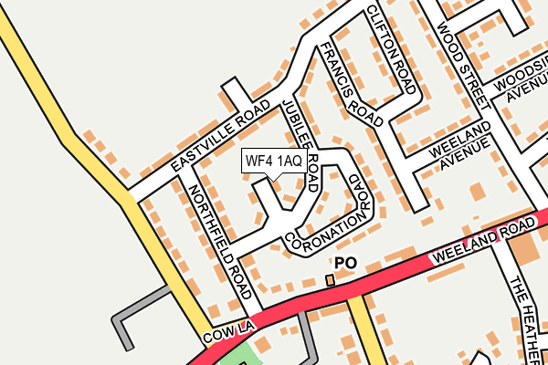 WF4 1AQ map - OS OpenMap – Local (Ordnance Survey) WF4 1AQ map - OS OpenMap – Local (Ordnance Survey)