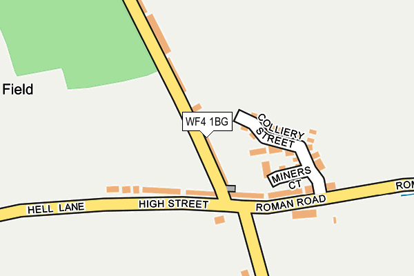 WF4 1BG map - OS OpenMap – Local (Ordnance Survey) WF4 1BG map - OS OpenMap – Local (Ordnance Survey)