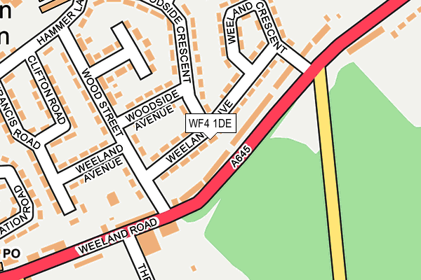 WF4 1DE map - OS OpenMap – Local (Ordnance Survey) WF4 1DE map - OS OpenMap – Local (Ordnance Survey)