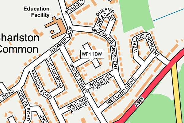 WF4 1DW map - OS OpenMap – Local (Ordnance Survey) WF4 1DW map - OS OpenMap – Local (Ordnance Survey)