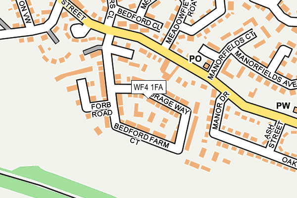 WF4 1FA map - OS OpenMap – Local (Ordnance Survey) WF4 1FA map - OS OpenMap – Local (Ordnance Survey)