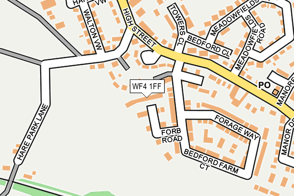 WF4 1FF map - OS OpenMap – Local (Ordnance Survey) WF4 1FF map - OS OpenMap – Local (Ordnance Survey)