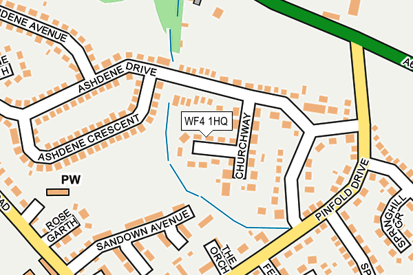 WF4 1HQ map - OS OpenMap – Local (Ordnance Survey) WF4 1HQ map - OS OpenMap – Local (Ordnance Survey)