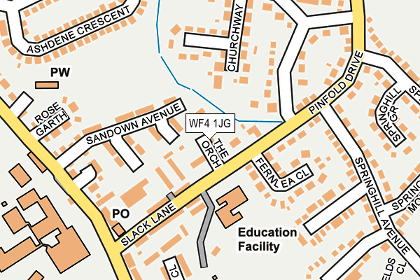 WF4 1JG map - OS OpenMap – Local (Ordnance Survey) WF4 1JG map - OS OpenMap – Local (Ordnance Survey)