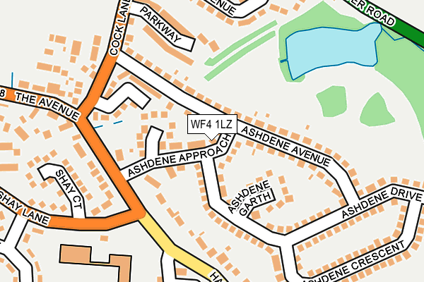 WF4 1LZ map - OS OpenMap – Local (Ordnance Survey) WF4 1LZ map - OS OpenMap – Local (Ordnance Survey)