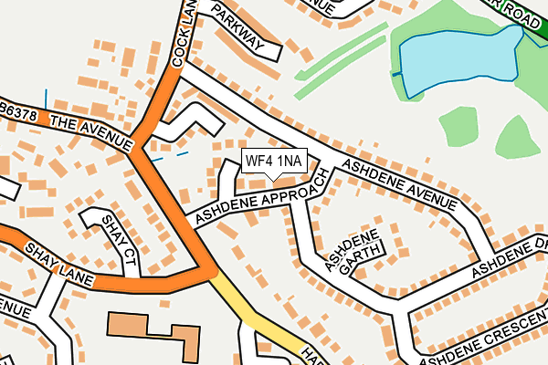 WF4 1NA map - OS OpenMap – Local (Ordnance Survey) WF4 1NA map - OS OpenMap – Local (Ordnance Survey)