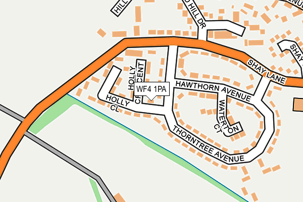 WF4 1PA map - OS OpenMap – Local (Ordnance Survey) WF4 1PA map - OS OpenMap – Local (Ordnance Survey)