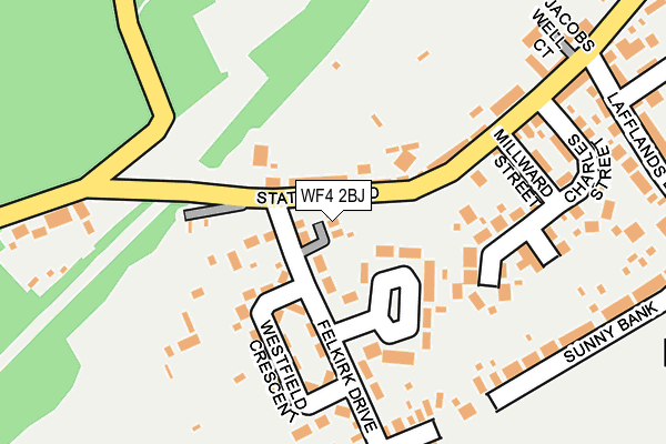 WF4 2BJ map - OS OpenMap – Local (Ordnance Survey) WF4 2BJ map - OS OpenMap – Local (Ordnance Survey)
