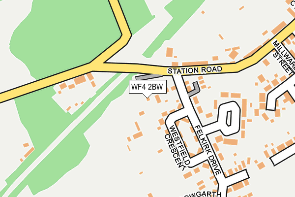 WF4 2BW map - OS OpenMap – Local (Ordnance Survey) WF4 2BW map - OS OpenMap – Local (Ordnance Survey)