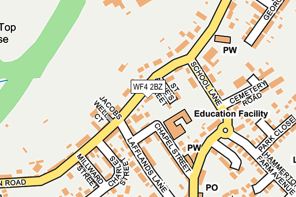 WF4 2BZ map - OS OpenMap – Local (Ordnance Survey) WF4 2BZ map - OS OpenMap – Local (Ordnance Survey)