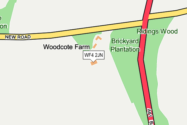 WF4 2JN map - OS OpenMap – Local (Ordnance Survey) WF4 2JN map - OS OpenMap – Local (Ordnance Survey)