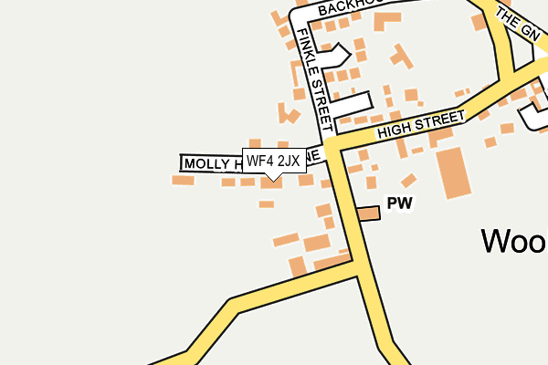 WF4 2JX map - OS OpenMap – Local (Ordnance Survey) WF4 2JX map - OS OpenMap – Local (Ordnance Survey)