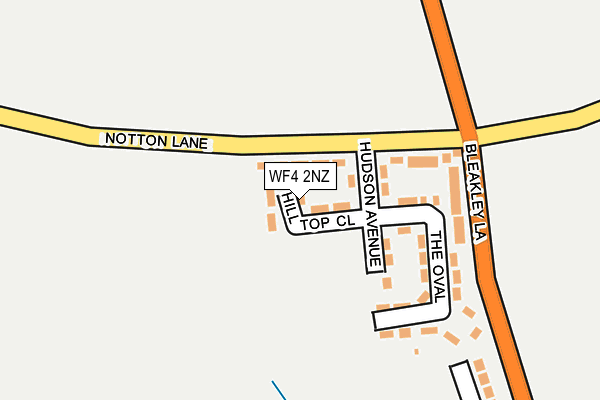 WF4 2NZ map - OS OpenMap – Local (Ordnance Survey) WF4 2NZ map - OS OpenMap – Local (Ordnance Survey)