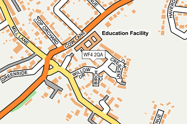 WF4 2QA map - OS OpenMap – Local (Ordnance Survey) WF4 2QA map - OS OpenMap – Local (Ordnance Survey)