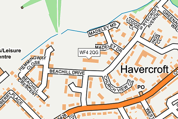 WF4 2QG map - OS OpenMap – Local (Ordnance Survey) WF4 2QG map - OS OpenMap – Local (Ordnance Survey)