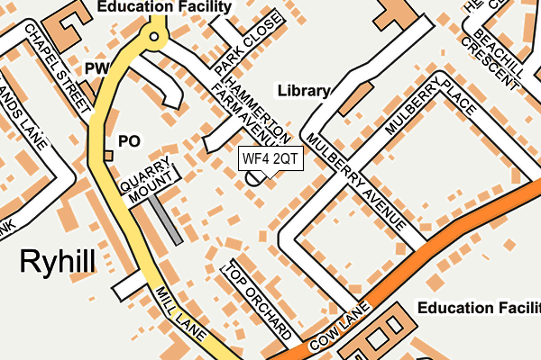 WF4 2QT map - OS OpenMap – Local (Ordnance Survey) WF4 2QT map - OS OpenMap – Local (Ordnance Survey)