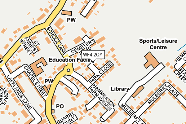 WF4 2QY map - OS OpenMap – Local (Ordnance Survey) WF4 2QY map - OS OpenMap – Local (Ordnance Survey)