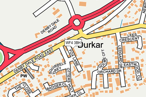 WF4 3BH map - OS OpenMap – Local (Ordnance Survey) WF4 3BH map - OS OpenMap – Local (Ordnance Survey)
