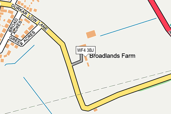 WF4 3BJ map - OS OpenMap – Local (Ordnance Survey) WF4 3BJ map - OS OpenMap – Local (Ordnance Survey)