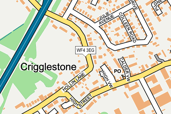 WF4 3EG map - OS OpenMap – Local (Ordnance Survey)