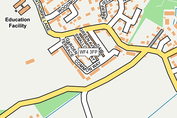 WF4 3FP map - OS OpenMap – Local (Ordnance Survey) WF4 3FP map - OS OpenMap – Local (Ordnance Survey)