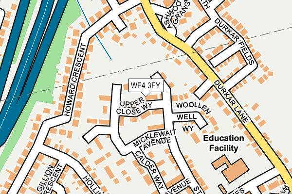 WF4 3FY map - OS OpenMap – Local (Ordnance Survey) WF4 3FY map - OS OpenMap – Local (Ordnance Survey)
