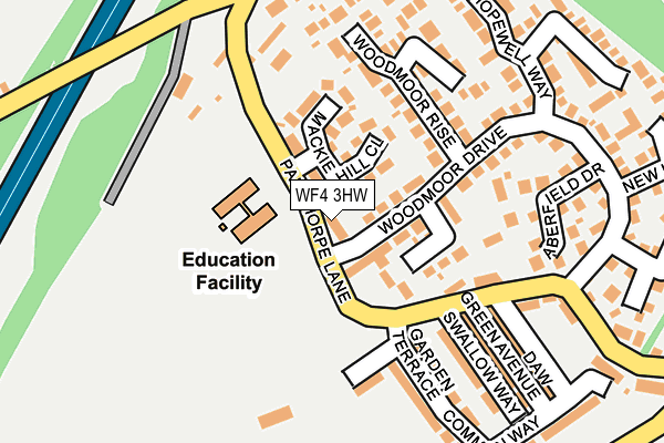 WF4 3HW map - OS OpenMap – Local (Ordnance Survey)