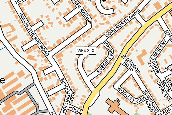 WF4 3LX map - OS OpenMap – Local (Ordnance Survey) WF4 3LX map - OS OpenMap – Local (Ordnance Survey)