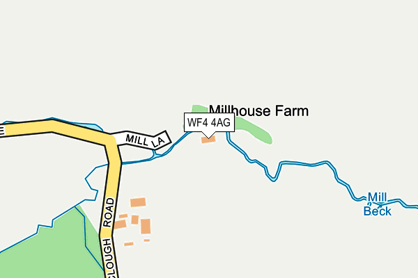 WF4 4AG map - OS OpenMap – Local (Ordnance Survey) WF4 4AG map - OS OpenMap – Local (Ordnance Survey)