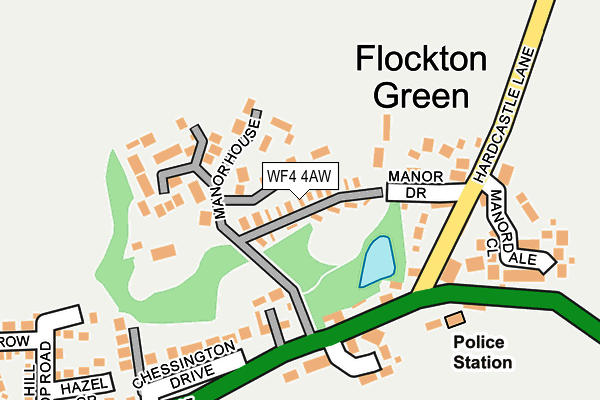 WF4 4AW map - OS OpenMap – Local (Ordnance Survey) WF4 4AW map - OS OpenMap – Local (Ordnance Survey)