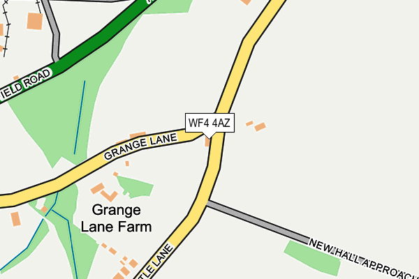 WF4 4AZ map - OS OpenMap – Local (Ordnance Survey) WF4 4AZ map - OS OpenMap – Local (Ordnance Survey)