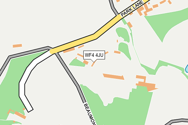 WF4 4JU map - OS OpenMap – Local (Ordnance Survey) WF4 4JU map - OS OpenMap – Local (Ordnance Survey)
