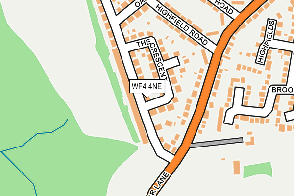 WF4 4NE map - OS OpenMap – Local (Ordnance Survey) WF4 4NE map - OS OpenMap – Local (Ordnance Survey)