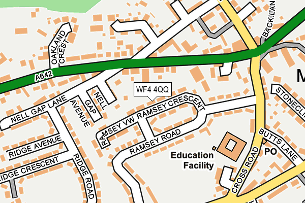 WF4 4QQ map - OS OpenMap – Local (Ordnance Survey) WF4 4QQ map - OS OpenMap – Local (Ordnance Survey)