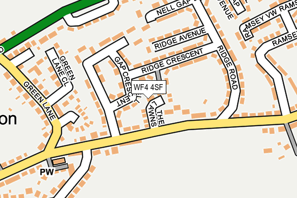 WF4 4SF map - OS OpenMap – Local (Ordnance Survey) WF4 4SF map - OS OpenMap – Local (Ordnance Survey)
