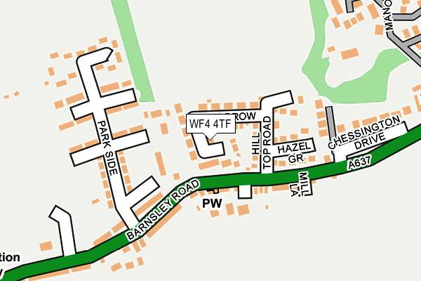 WF4 4TF map - OS OpenMap – Local (Ordnance Survey)