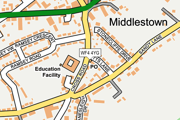 WF4 4YG map - OS OpenMap – Local (Ordnance Survey) WF4 4YG map - OS OpenMap – Local (Ordnance Survey)