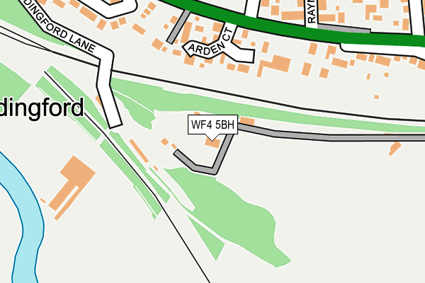 WF4 5BH map - OS OpenMap – Local (Ordnance Survey) WF4 5BH map - OS OpenMap – Local (Ordnance Survey)